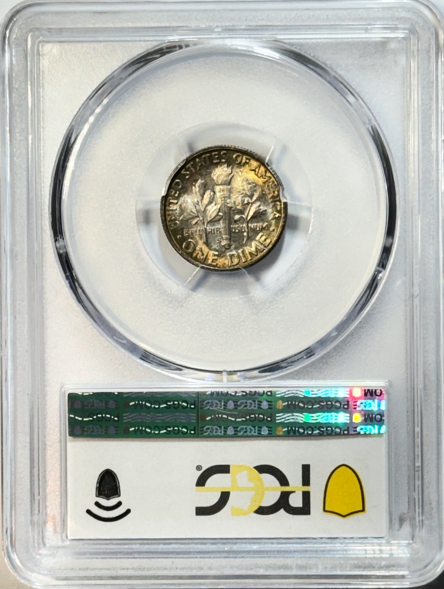 1948-S Roosevelt Dime - PCGS MS67+ - Gold Shield Superb Toning Gem Silver 10C