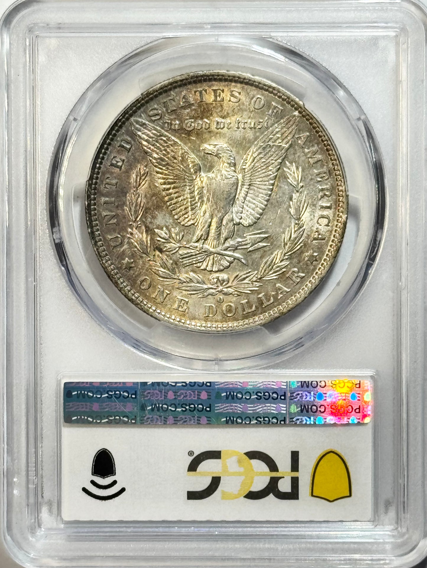 1882-O Morgan Silver Dollar - PCGS AU50 VAM 7 O/O Top 100 - Toned 90% Silver