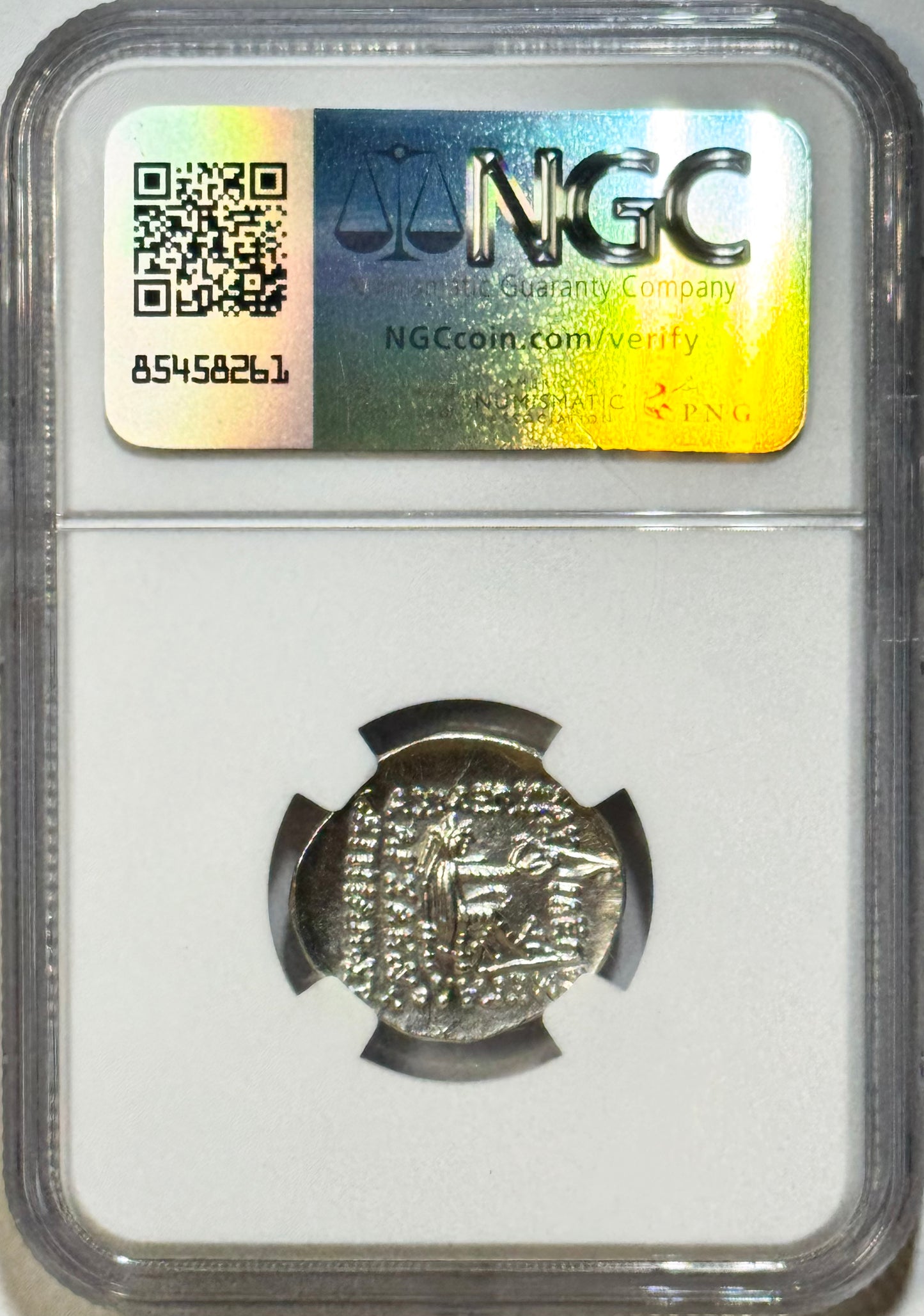c.121-91 BC Parthian Kingdom Mithradates II AR Drachm - NGC MS