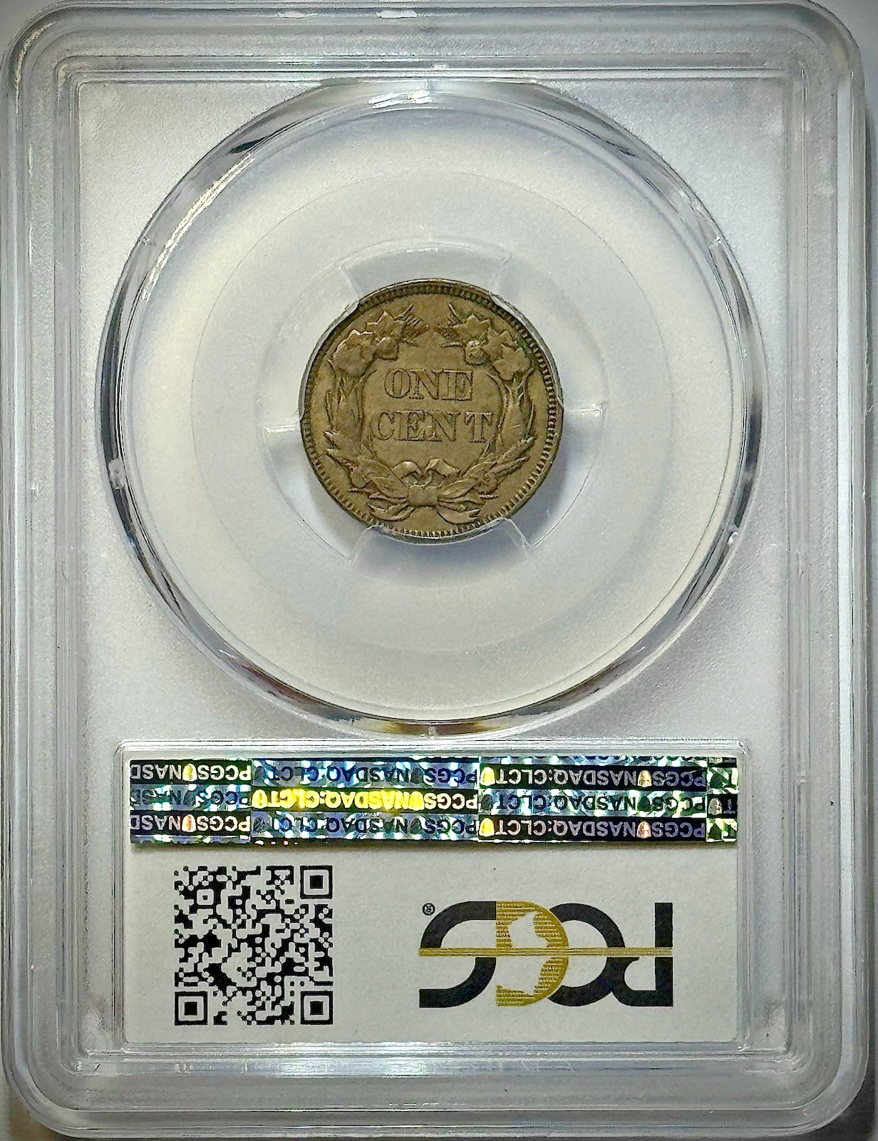 1857 Flying Eagle Small Cent- Doubled Die Obverse, Snow 15, FS-102- PCGS AU53