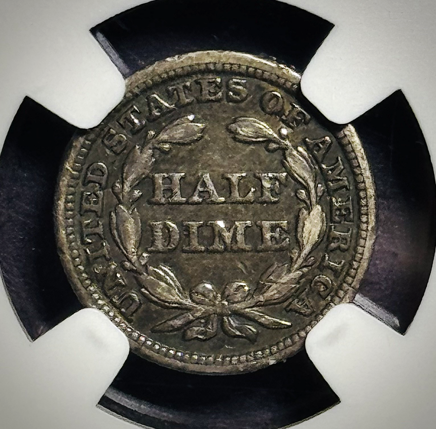 1847 Seated Liberty Half Dime- NGC XF‑45- Beautiful Original Surfaces w/Toning!