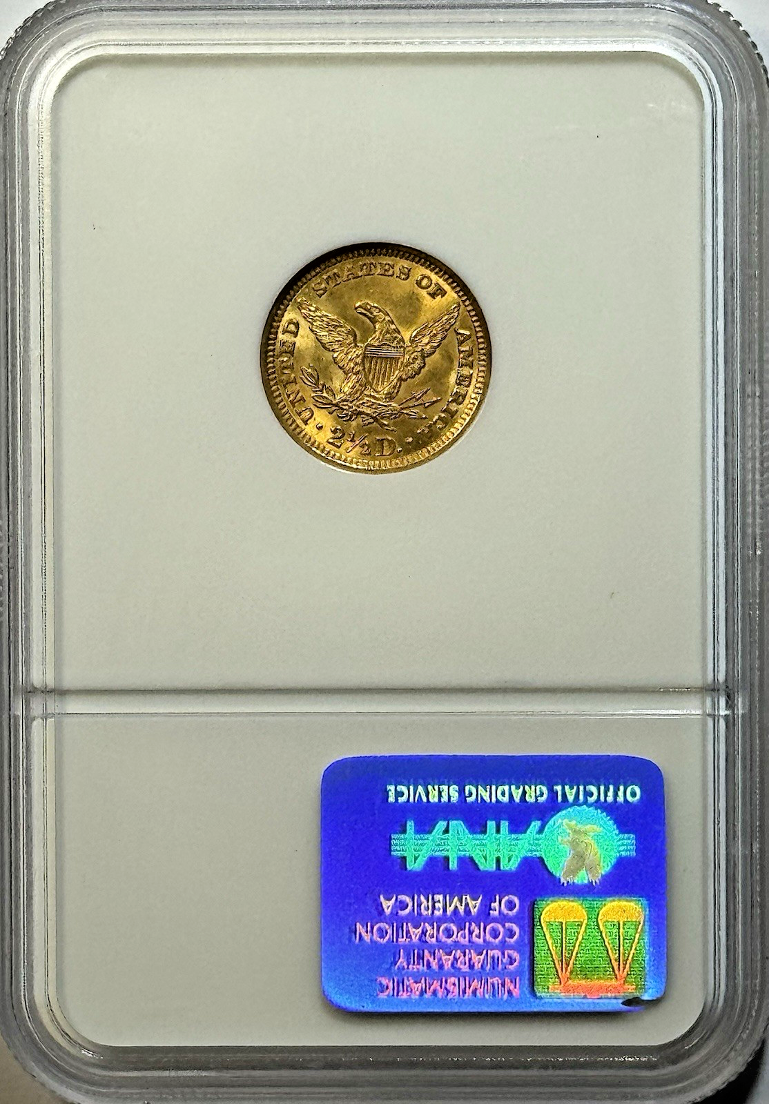 1906 $2.50 Liberty Gold Quarter Eagle NGC MS63 CAC — Pre-33