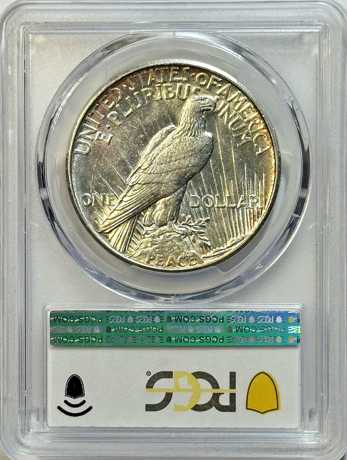 1921 Peace Dollar High Relief PCGS AU58 Beautiful Key Date First Year Issue $1!