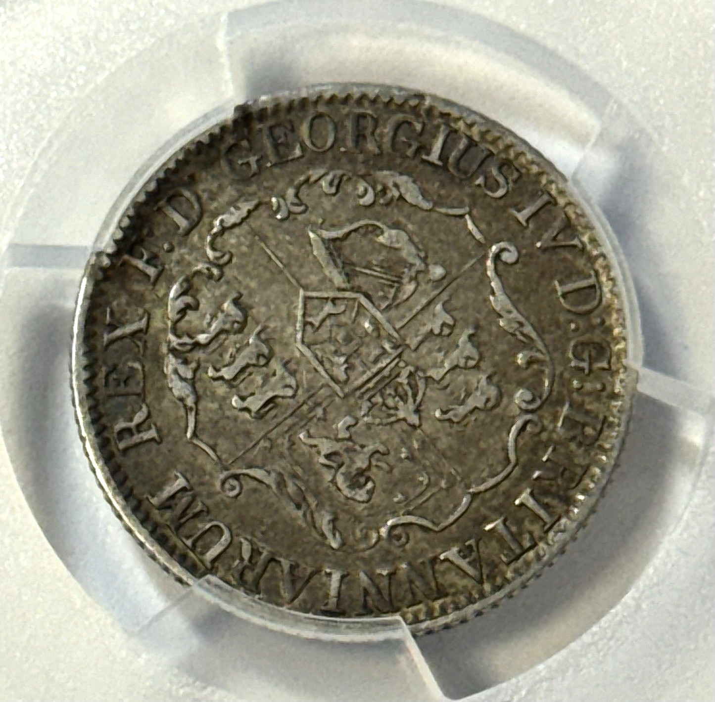 1822 British West Indies 1/8 Dollar PCGS VF35 — Toned Colonial Silver — Scarce!