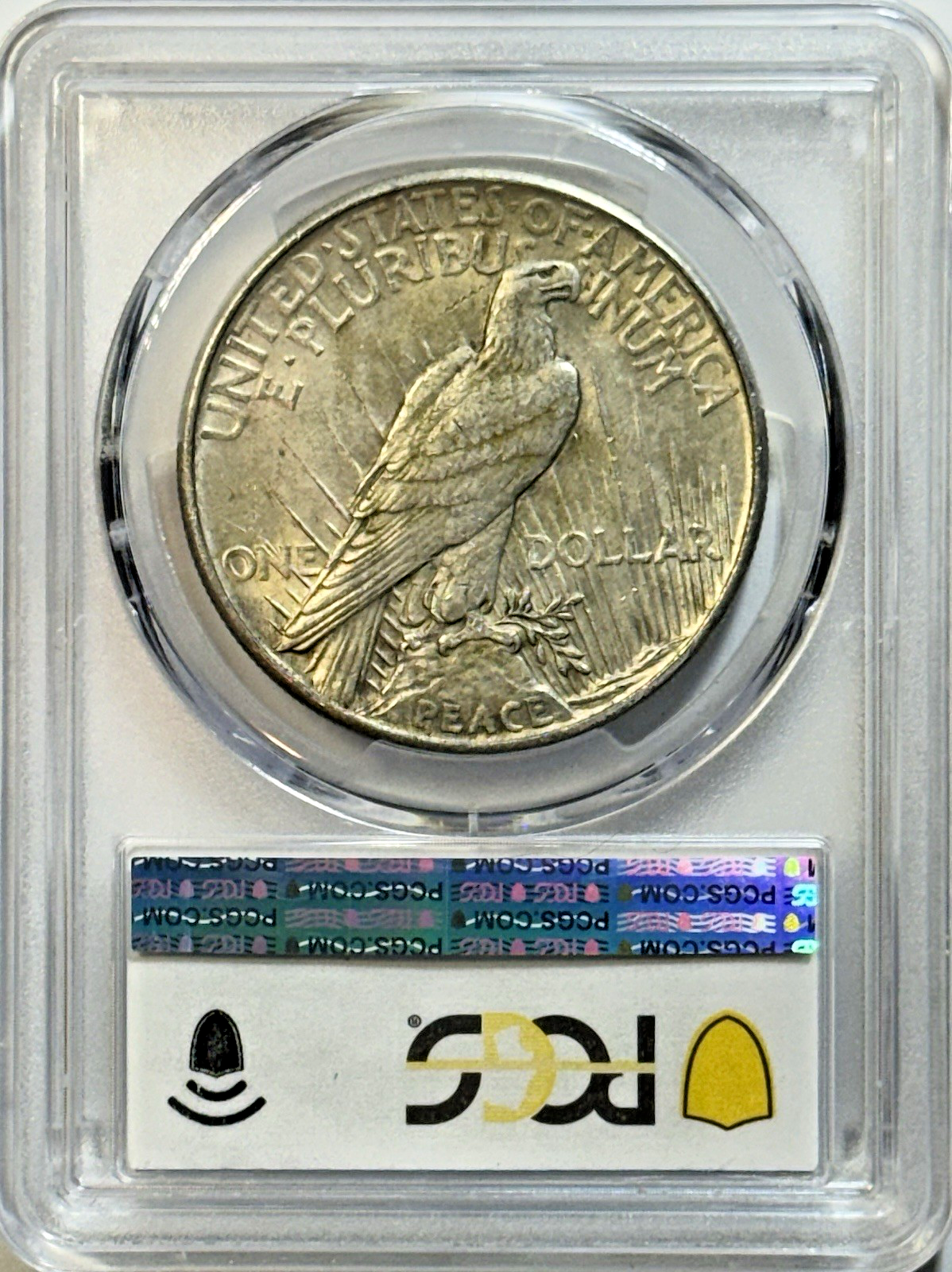 1921 High Relief Peace Dollar - PCGS AU55 Gold Shield- Key Date First Year $1 HR