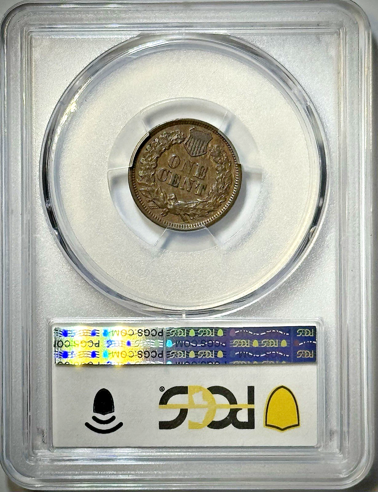 1865 Indian Head Cent - Plain 5 - PCGS AU50 - Scarcer Variety - Civil War Era