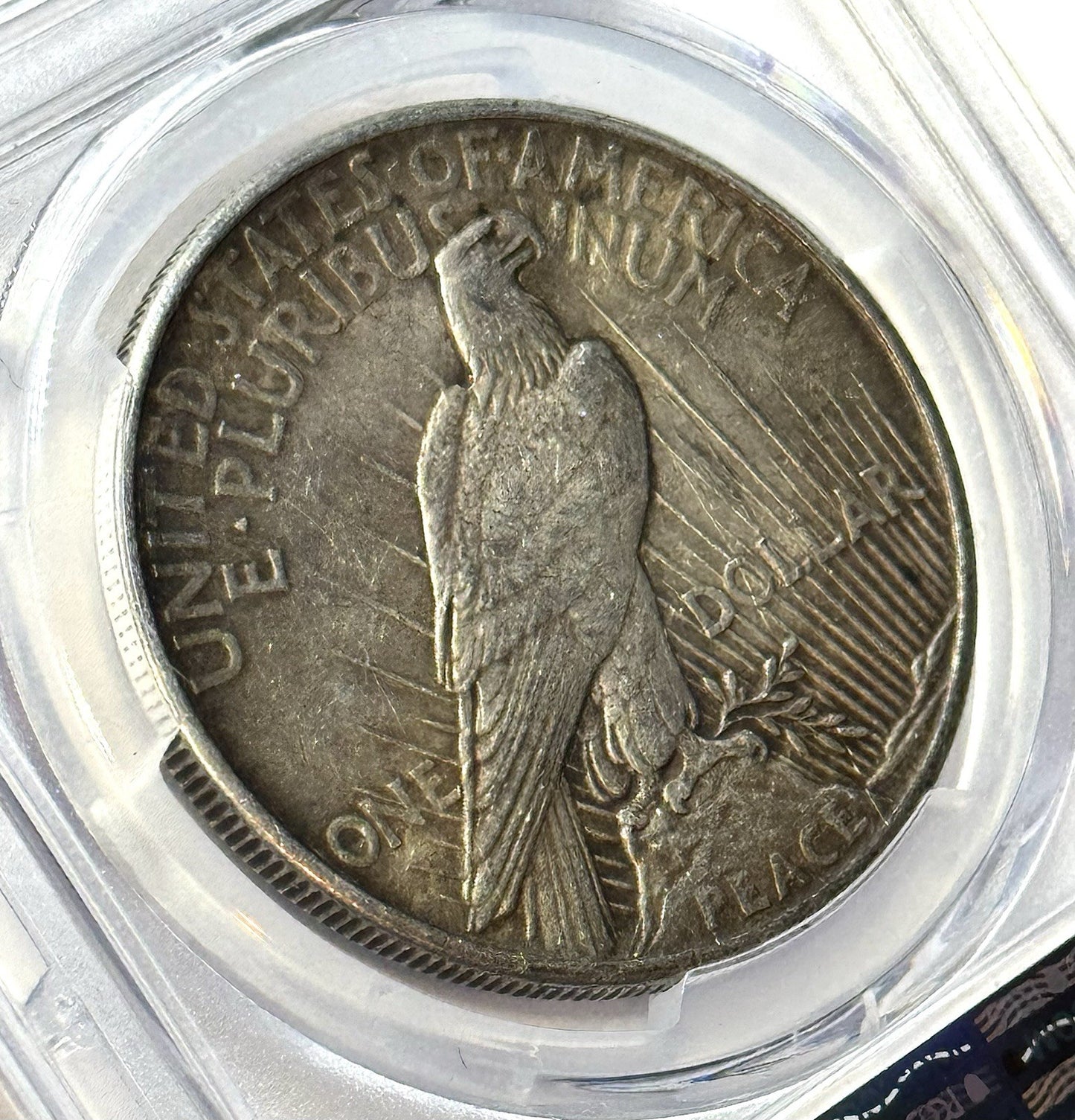 1921 Peace Dollar High Relief - PCGS AU50 Gold Shield - Key Date, Better Date