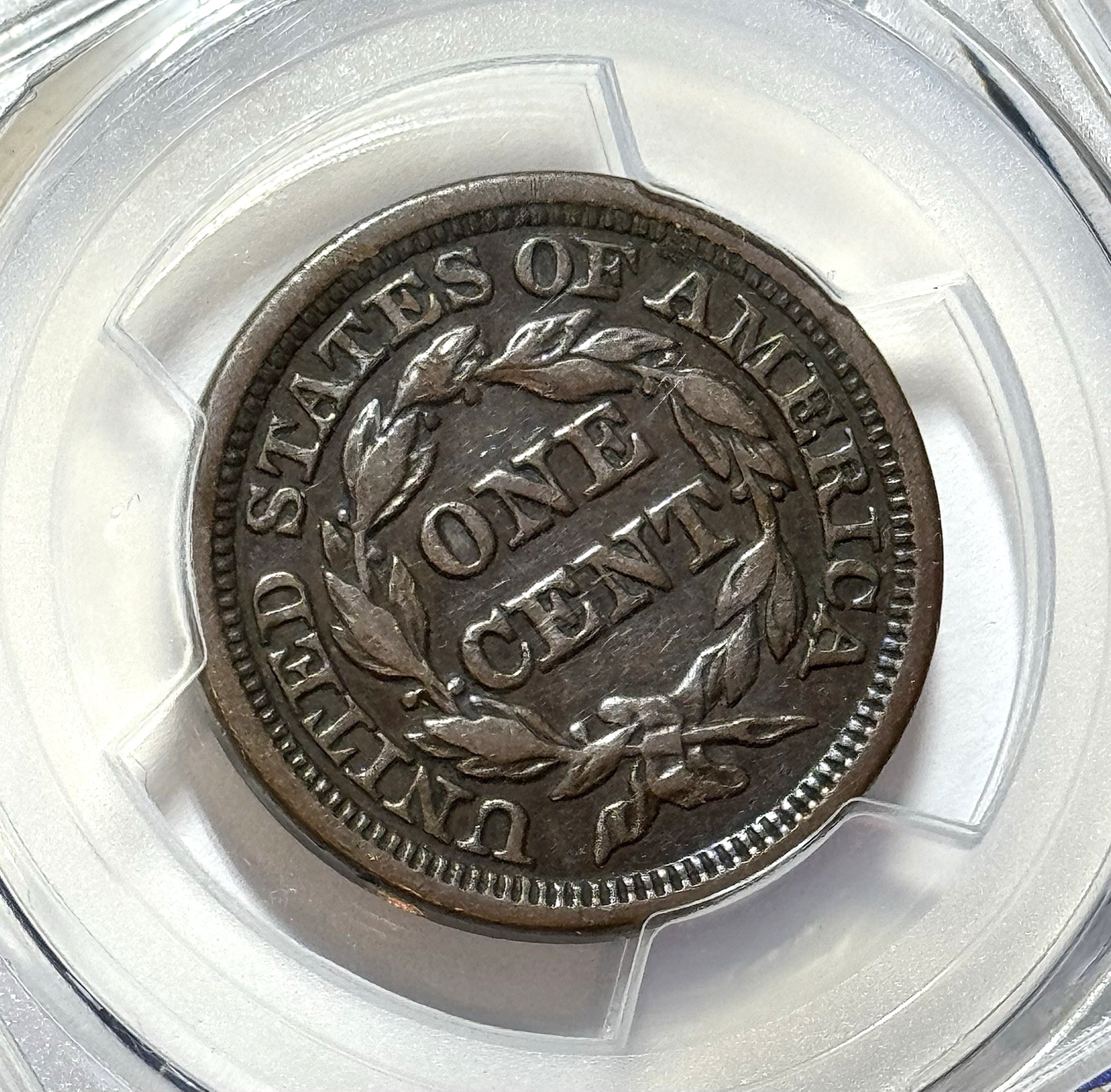 1848 Large Cent PCGS VF35 BN — CHOICE MID-GRADE EARLY COPPER