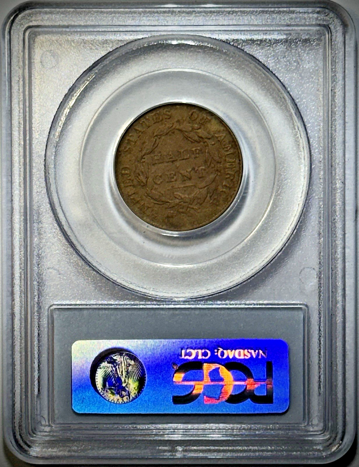 1825 Classic Head Half Cent ½C – PCGS VF30 BN – Scarcer Date