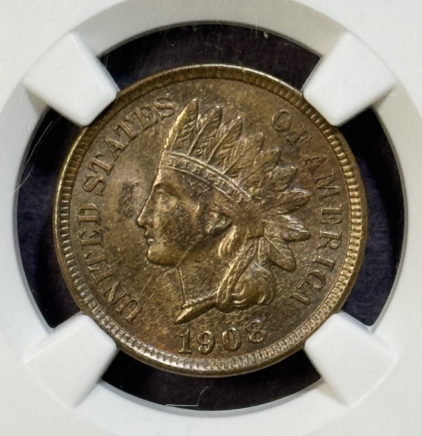 1908 Indian Head Cent - NGC MS63 BN - Last Year of Issue Choice Mint State