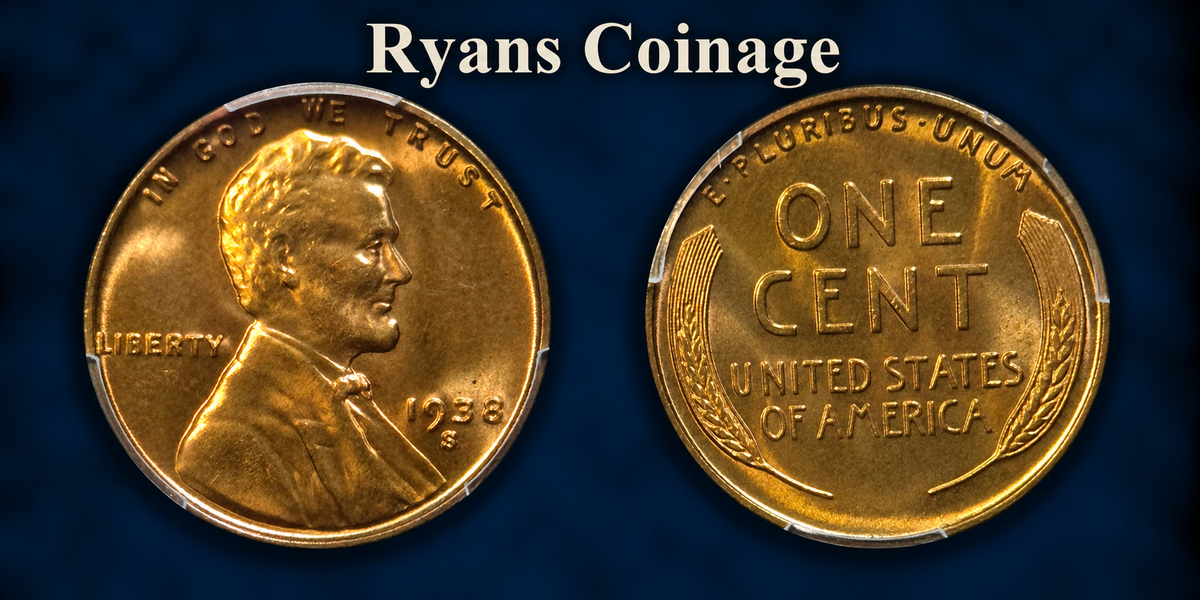 1938-S Lincoln Wheat Cent - PCGS MS67RD - Red San Francisco Mint