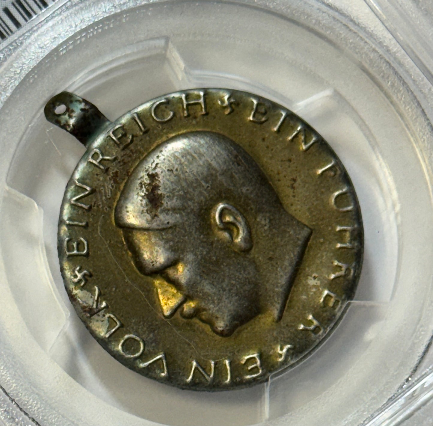 Germany Third Reich 1933–45 Medal C-201 – 28mm Brass-Plated Steel – PCGS Genuine AU Detail – RCG Shield