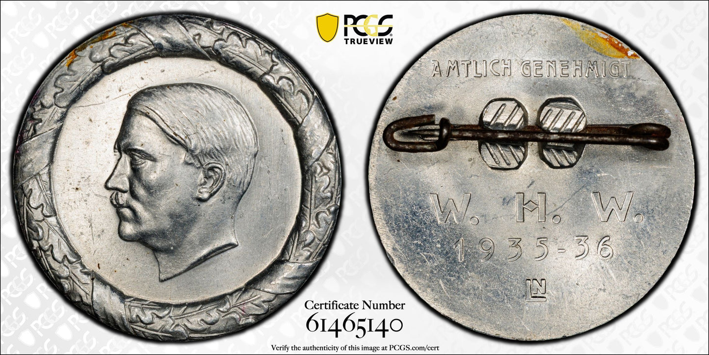 1936 Germany C-216 Aluminum Medal – PCGS MS63 – Certified Mint State