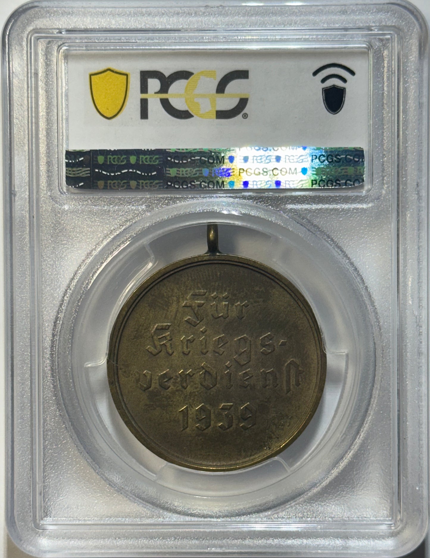 1939 Germany War Merit Medal – PCGS MS61 – Brass – Certified Mint State