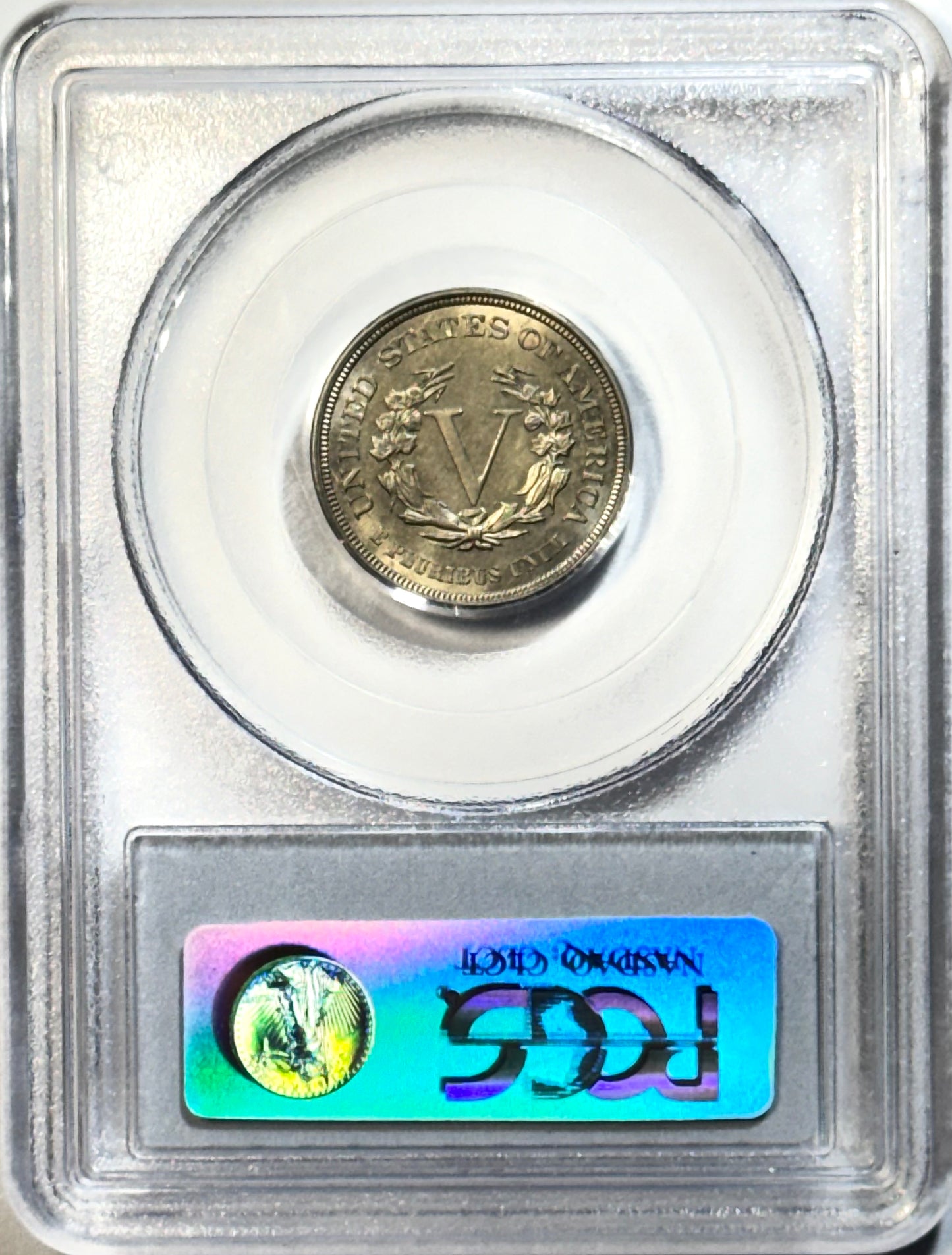 1883 No CENTS Liberty Nickel - PCGS MS63 CAC - Series 18 PQ 5C Type Coin