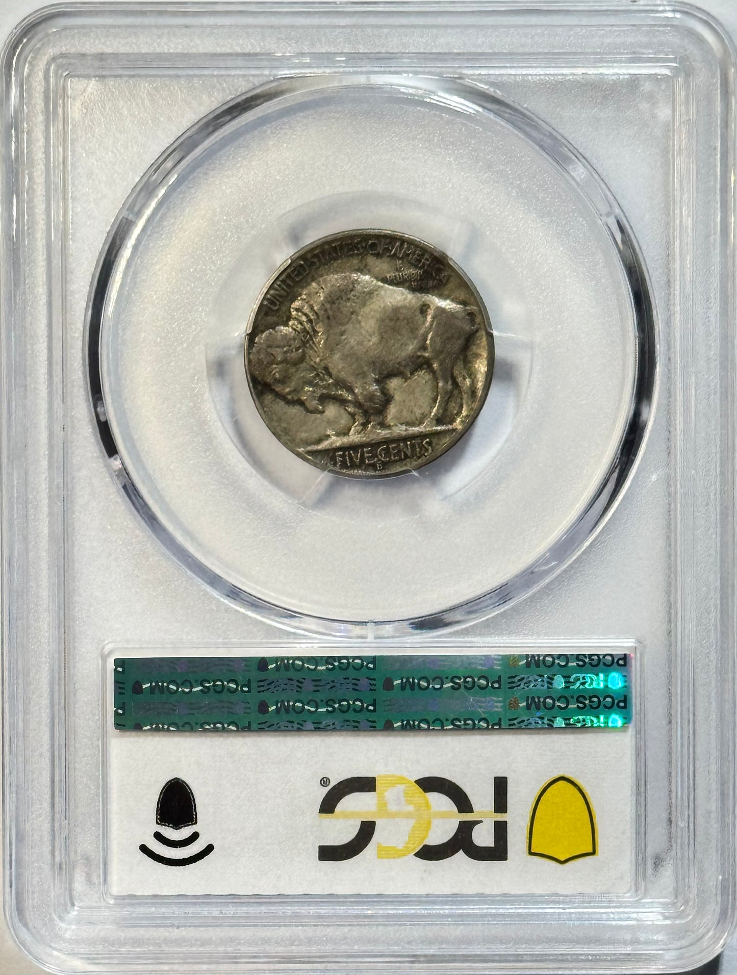 1913-D Buffalo Nickel Type 2 - PCGS XF40 - Key Date Better Date 5C Gold Shield