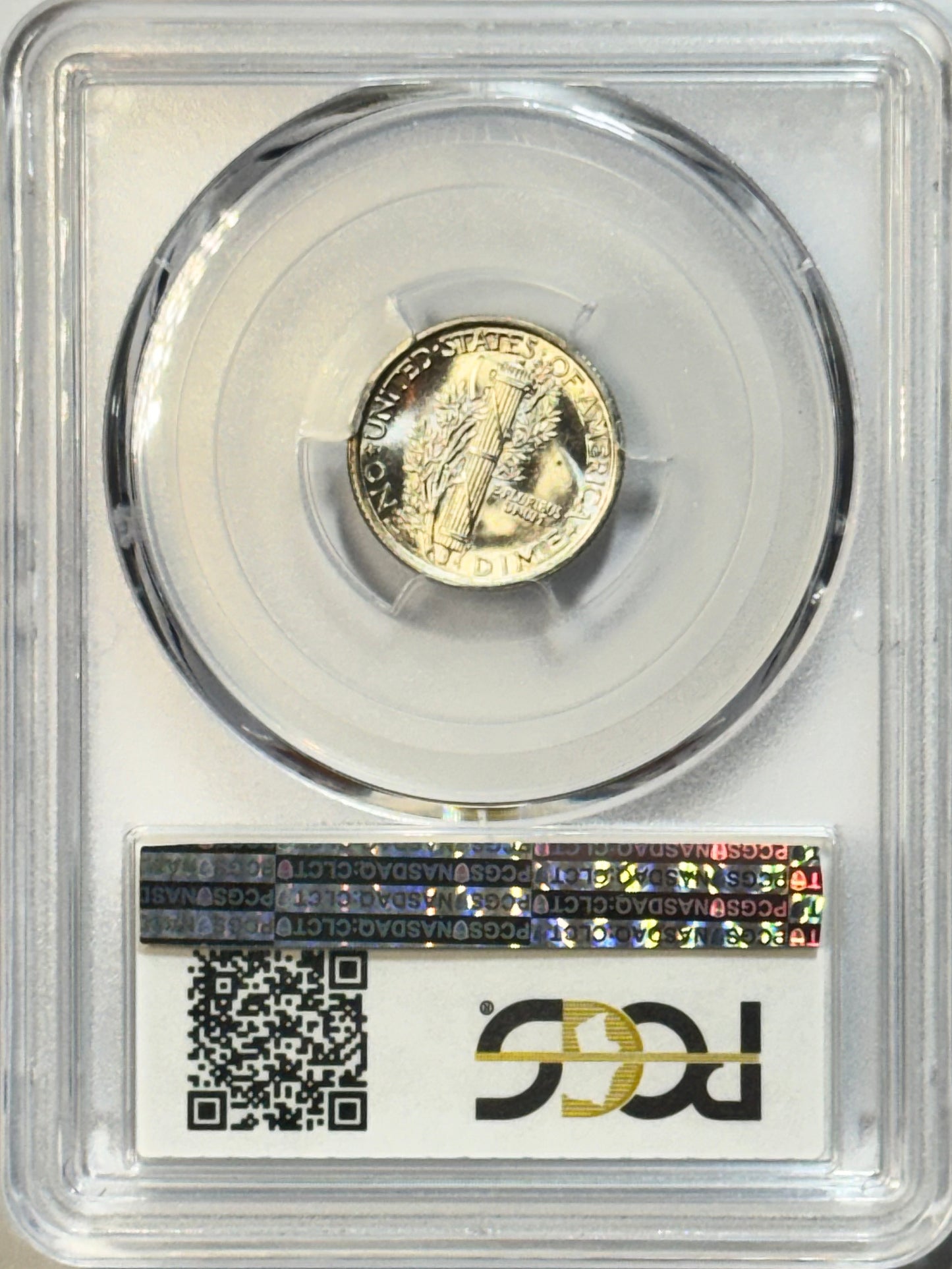 1916 Mercury Dime 10C - PCGS MS65FB - Full Bands Gem Mint State First Year Coin
