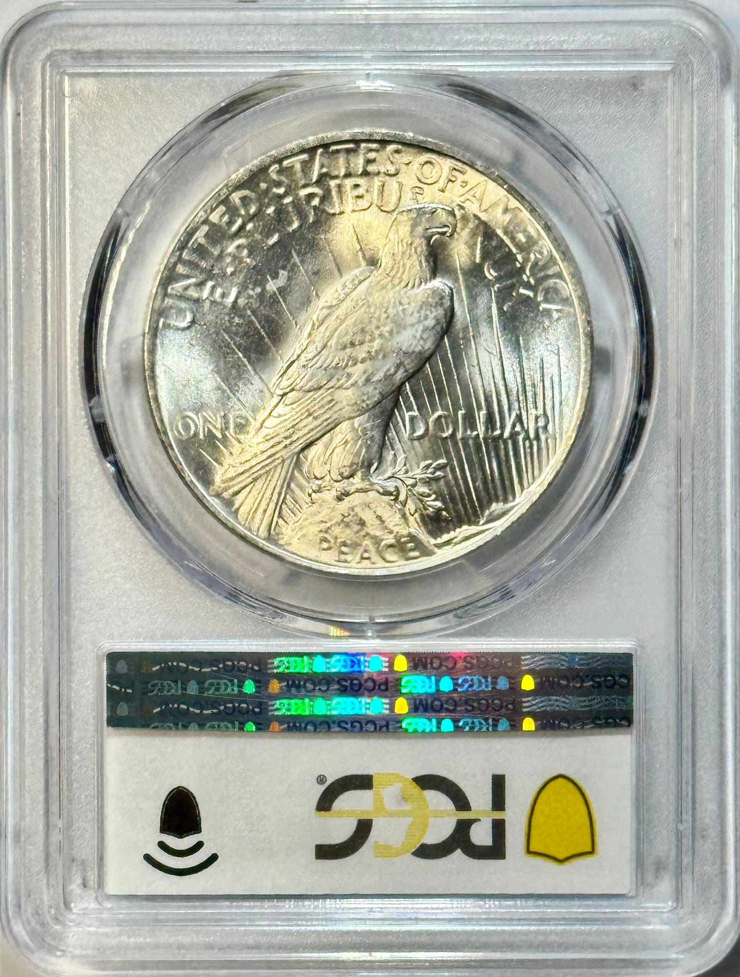 1922 Peace Dollar VAM 2F Hair Pin Top 50 - PCGS MS63 - Gold Shield PQ