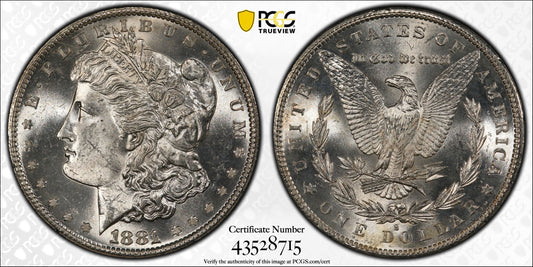 1881-S Silver Morgan Dollar - PCGS MS63 CAC - San Francisco $1