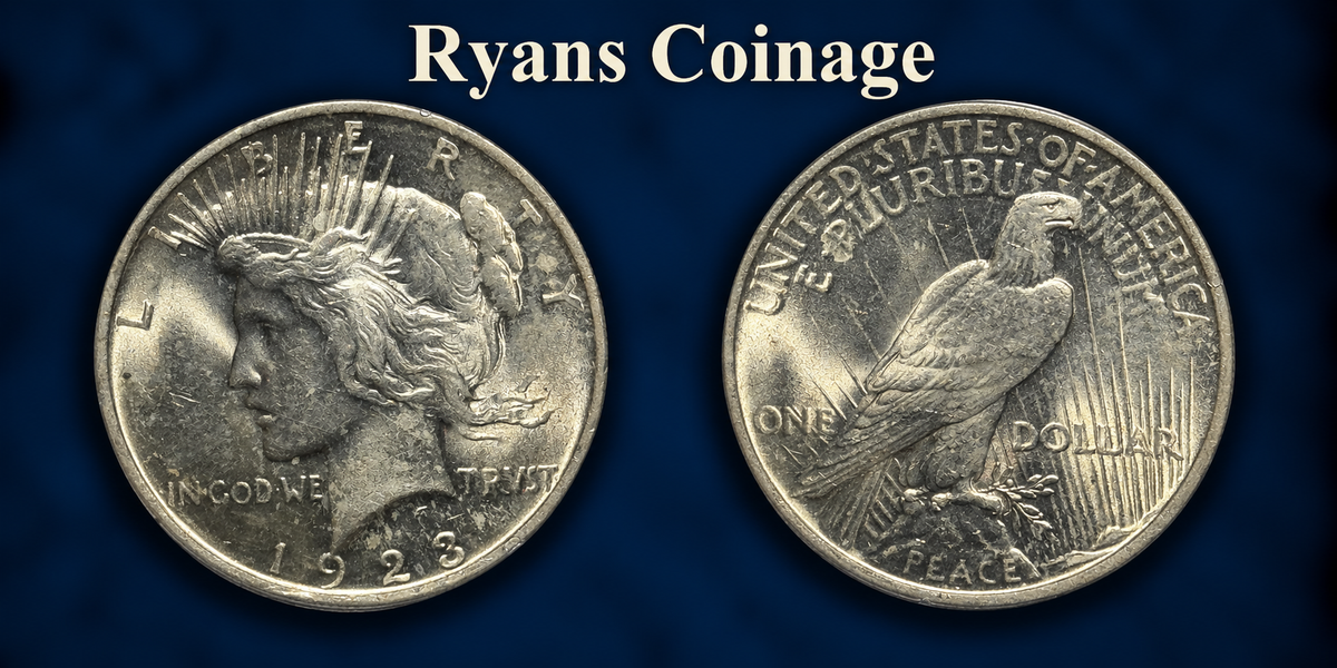 1923 Peace Silver Dollar - PCGS MS64 - Rattler 90% Silver Classic Milk Spots