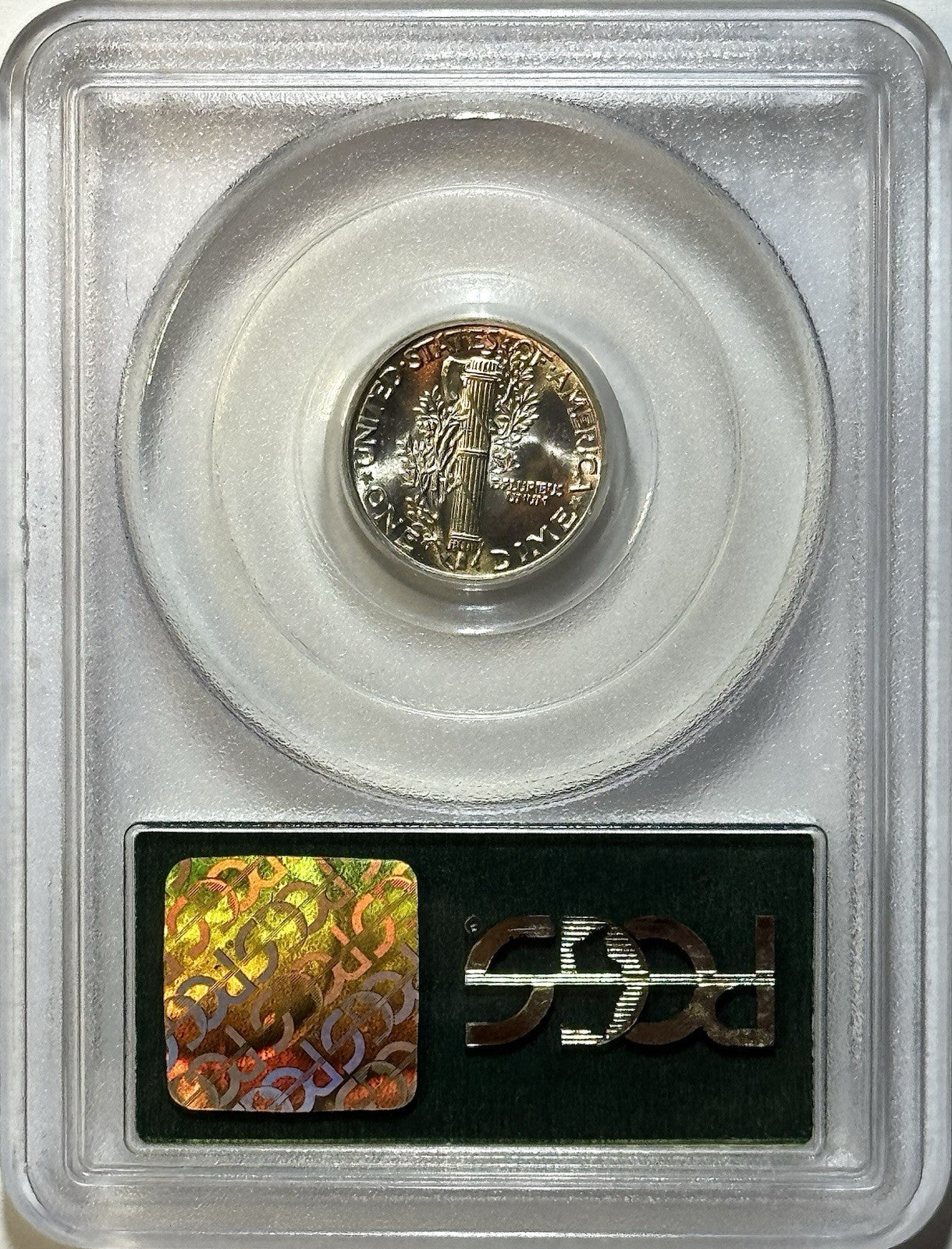 1943 Mercury Dime - PCGS MS66FB CAC - OGH Full Bands Blast White Sharp Strike