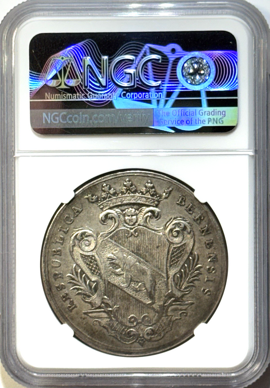 1726 Switzerland Silver SM-722 Bern – NGC VF35 – Rare Swiss Cantonal Flex