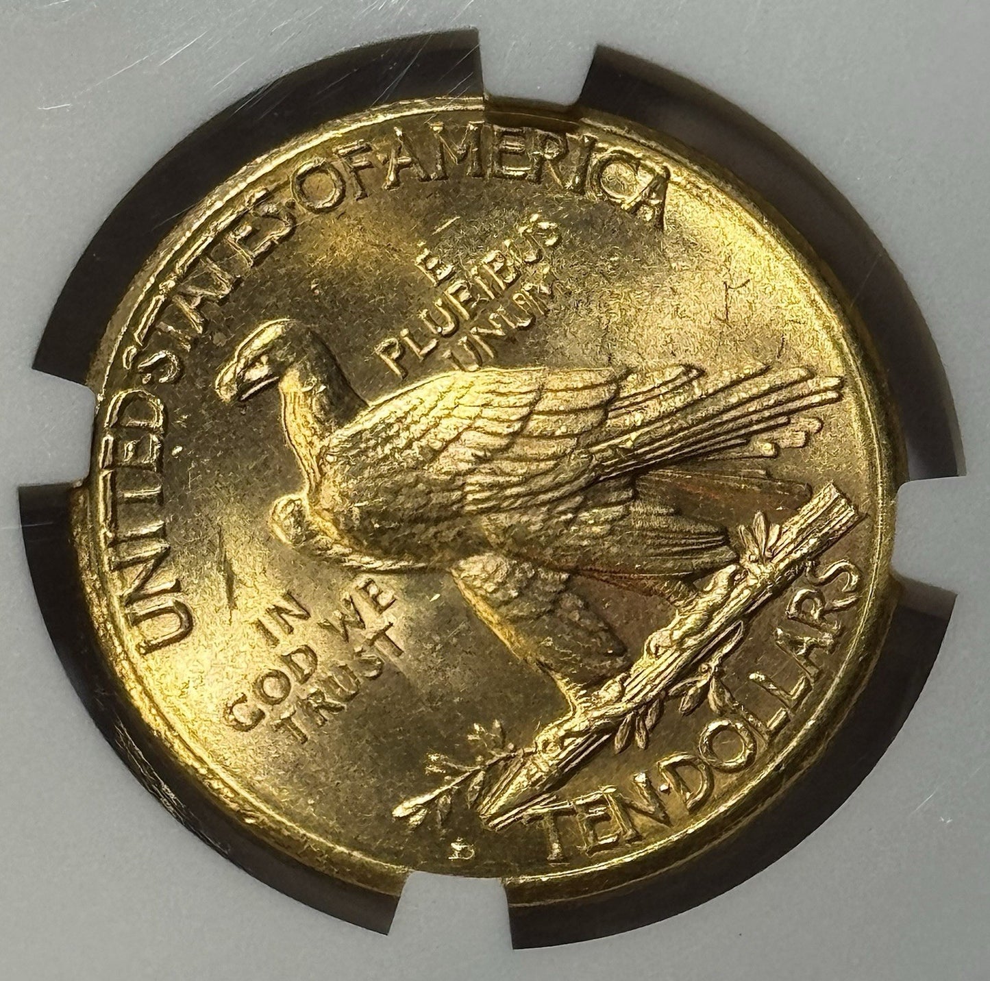 1910-D $10 Indian Head Gold Eagle NGC MS62 Mint State Gold | Denver Issue