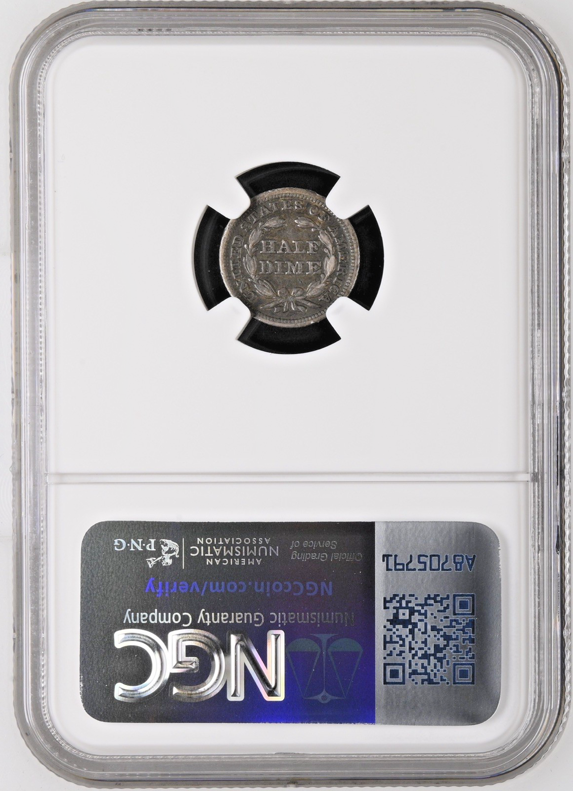 1847 Seated Liberty Half Dime- NGC XF‑45- Beautiful Original Surfaces w/Toning!
