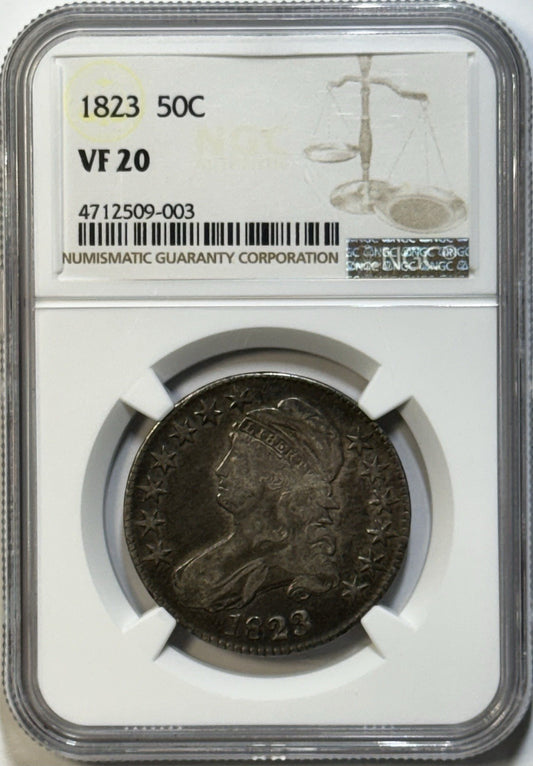 1823 Capped Bust Half Dollar 50C – NGC VF20 – Classic Early U.S. Silver