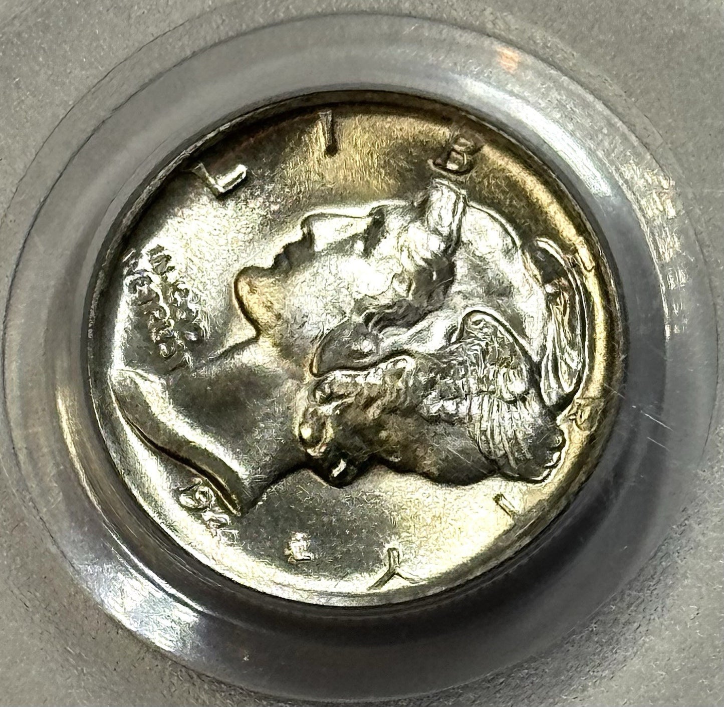 1943-S Mercury Dime - PCGS MS65FB CAC - Full Bands Blast White Sharp