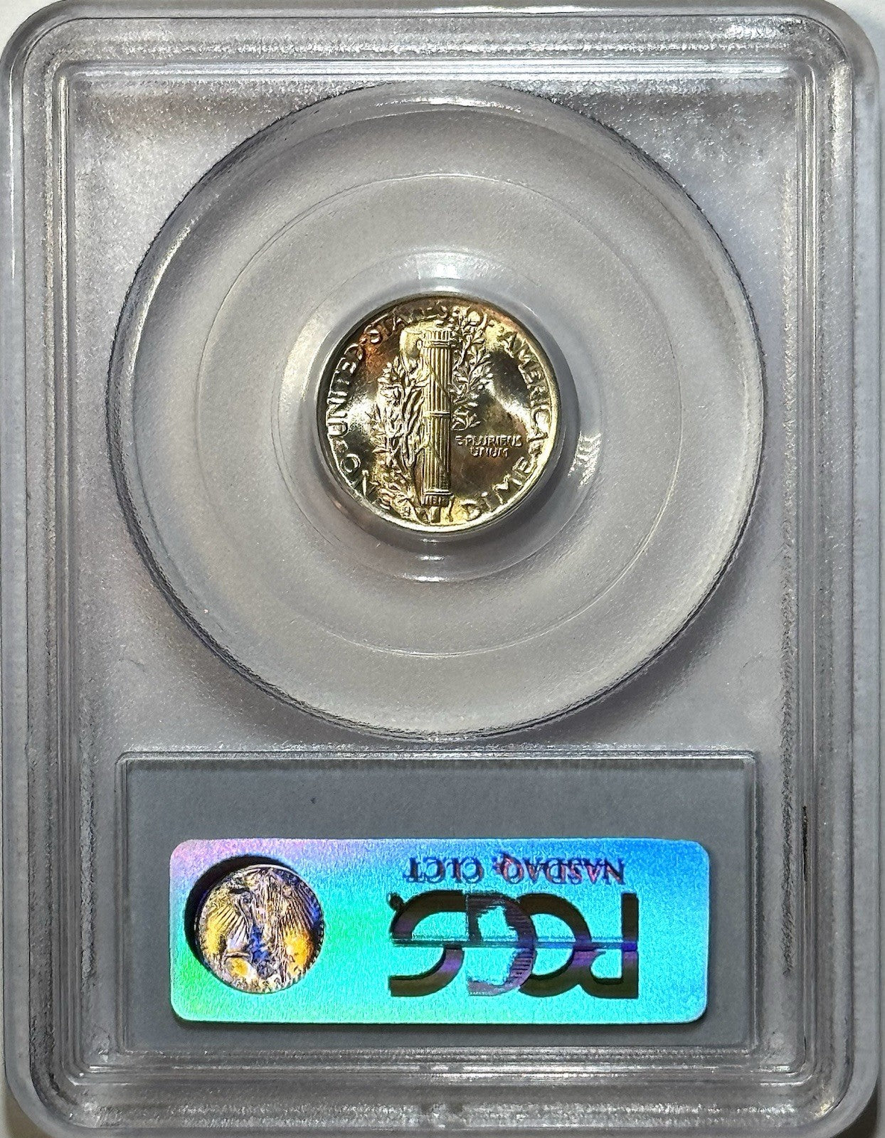 1943-S Mercury Dime - PCGS MS65FB CAC - Full Bands Blast White Sharp