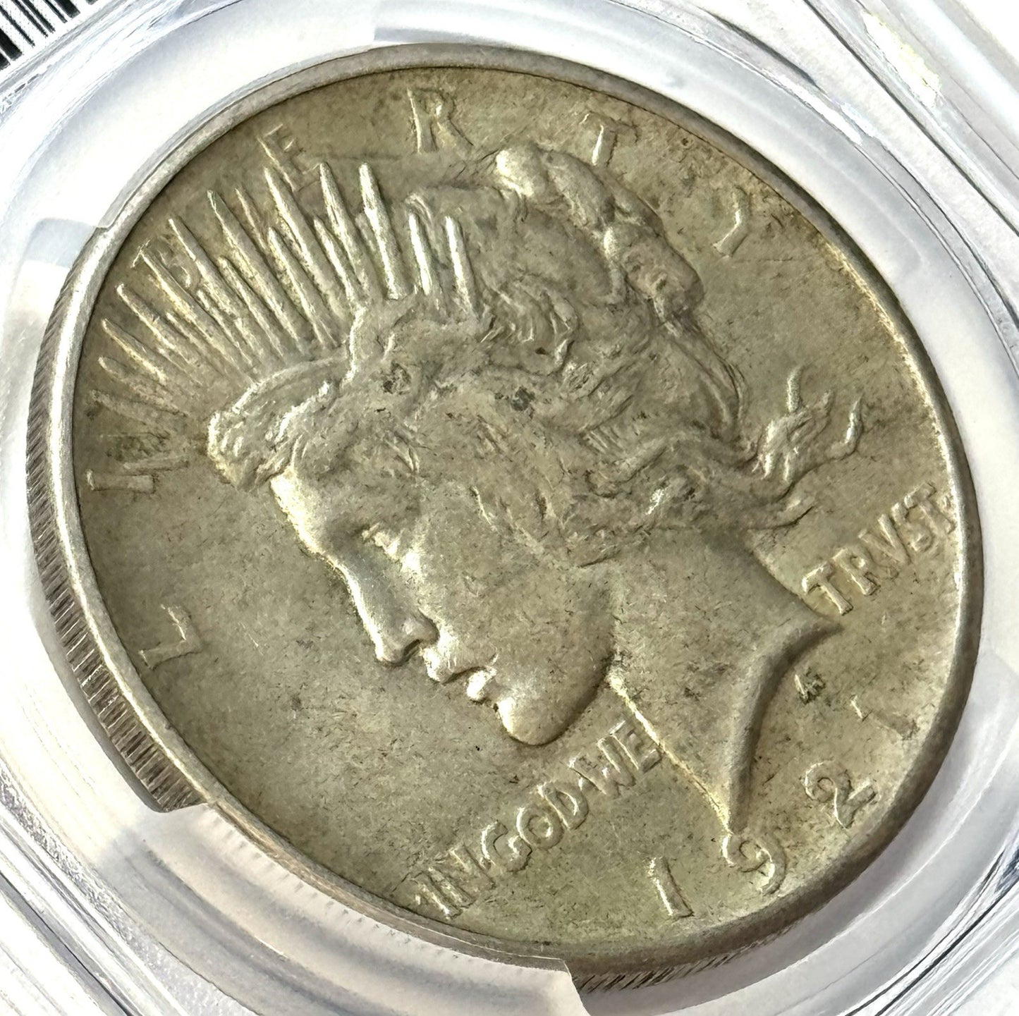 1921 High Relief Peace Dollar - PCGS AU55 CAC - Key Date Collector Coin