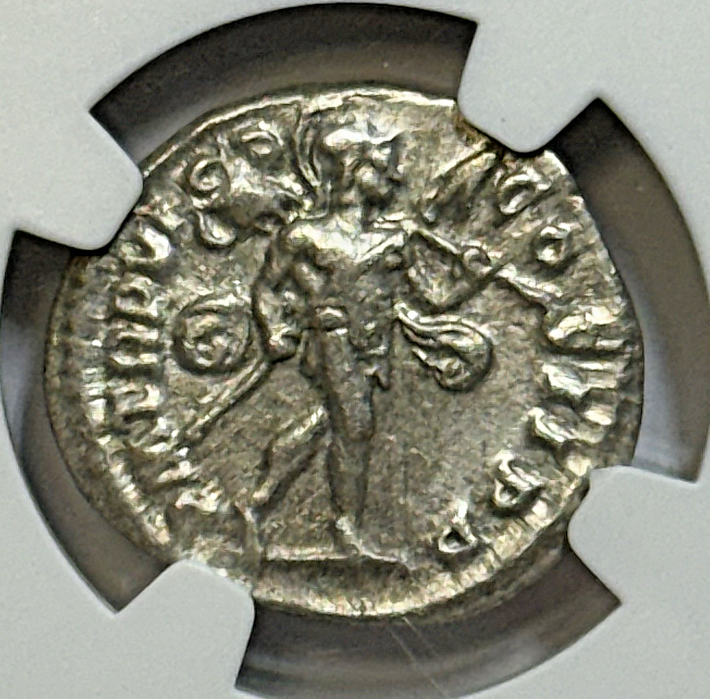222–235 AD Severus Alexander Roman Emp Denarius — NGC AU • Silver • 4/5 3/5