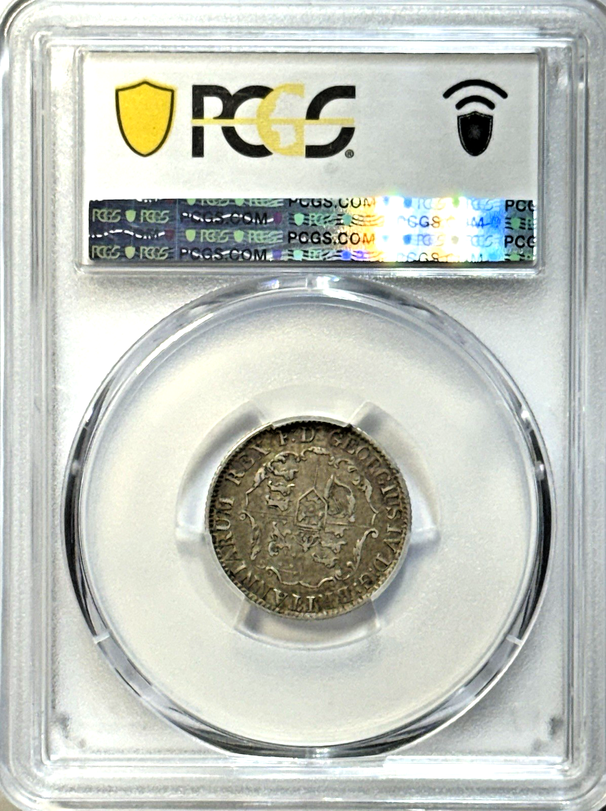 1822 British West Indies 1/8 Dollar PCGS VF35 — Toned Colonial Silver — Scarce!