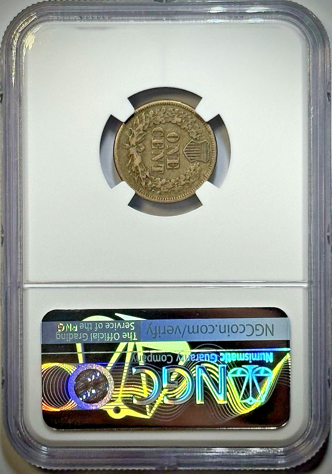 1860 Indian Head Cent NGC XF40 Rotated Dies Mint Error | Civil War Era