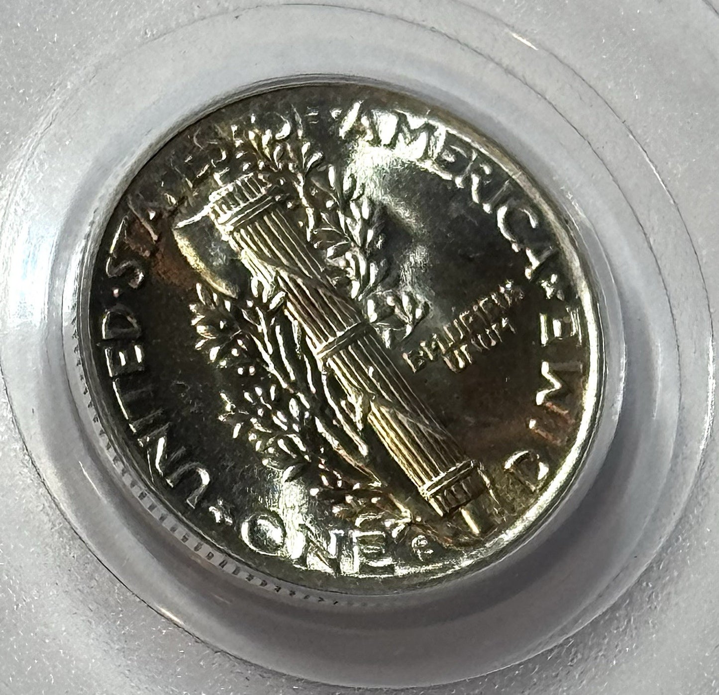 1943-S Mercury Dime - PCGS MS65FB CAC - Full Bands Blast White Sharp