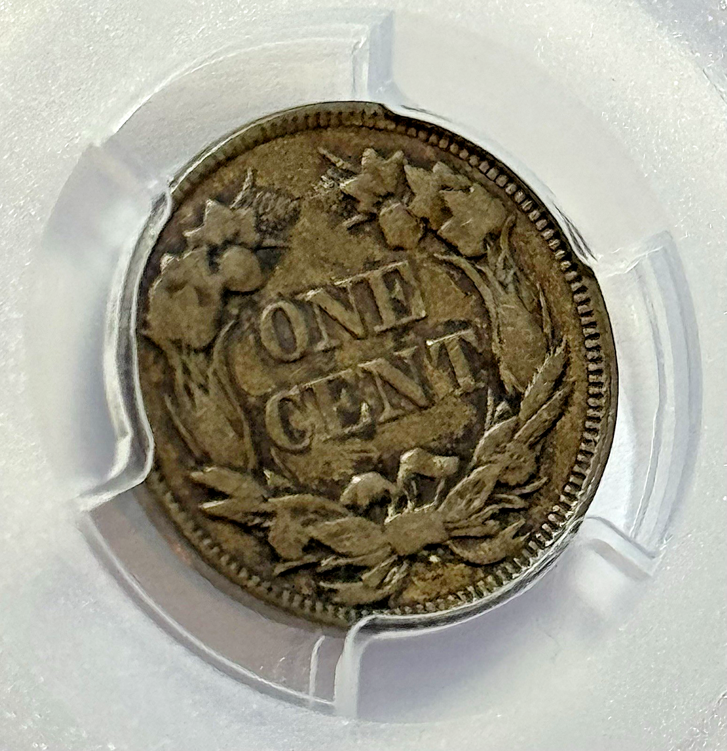 1857 Flying Eagle Cent - PCGS VF30 - FS-402 Clash w/ Half Dollar Snow-2 Variety