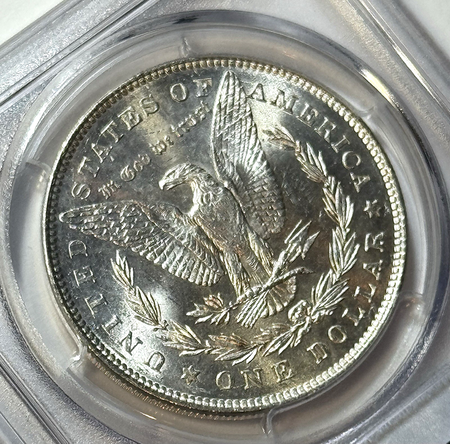 1878 7/8TF Morgan Dollar PCGS MS62 CAC Weak VAM-33 Doubled Legs