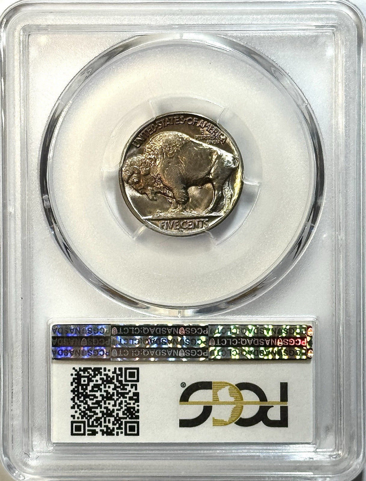 1936-D/D Buffalo Nickel - PCGS MS65 FS-502 RPM - Colorful Toning Gem BU
