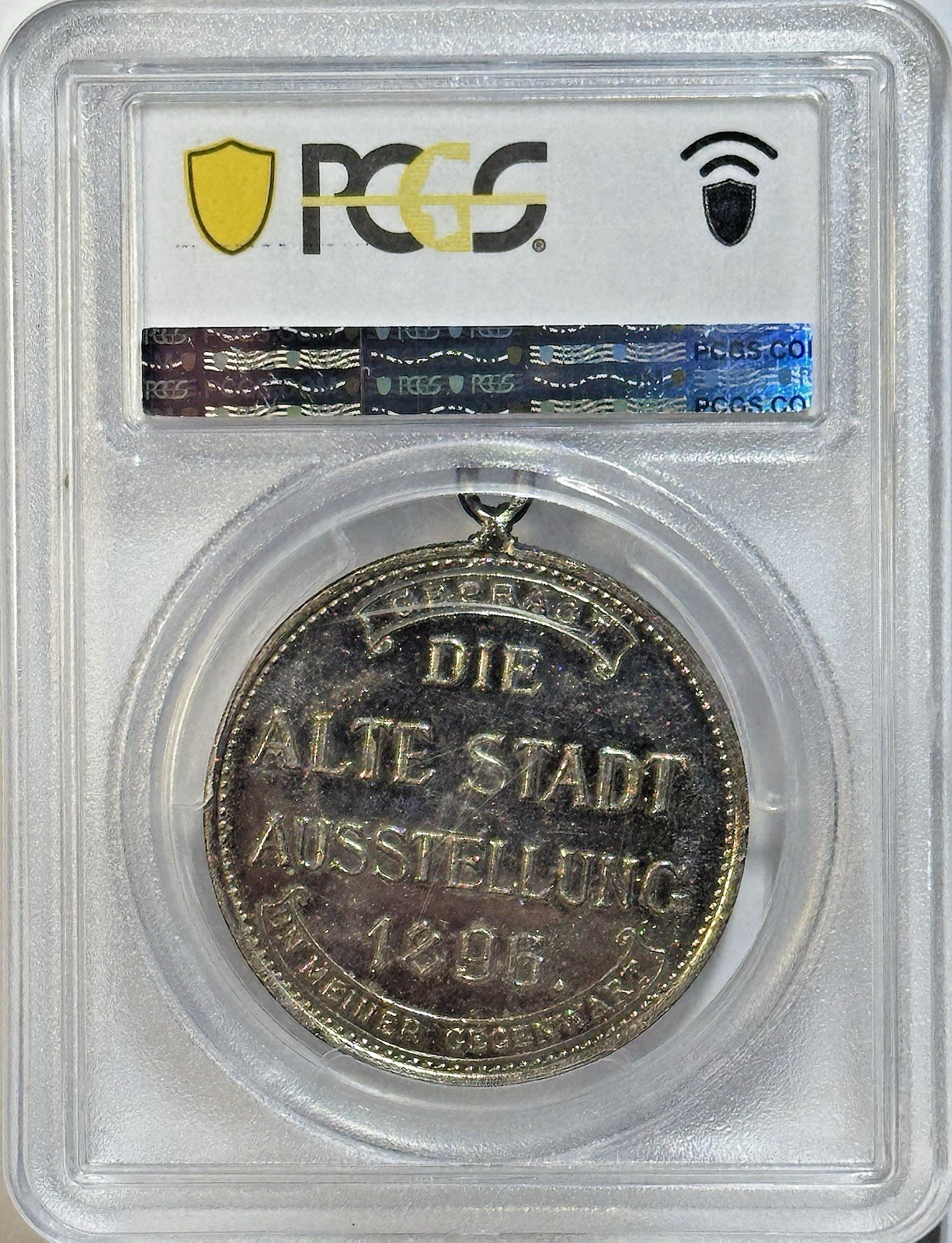1896 Saxony Dresden Old Town Exhibition Medal - PCGS MS62 - Pop 1 of 1 - Germany
