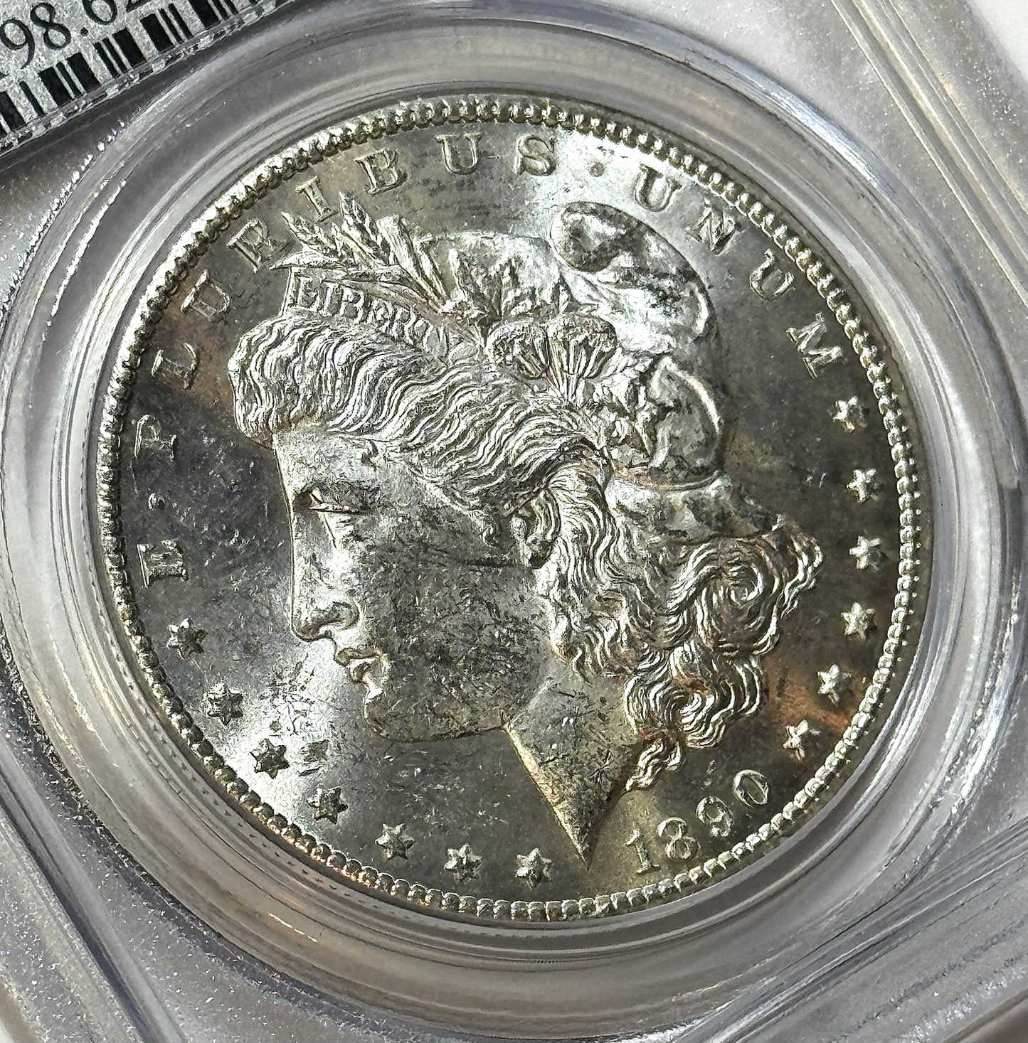 1890-CC Morgan Silver Dollar - PCGS MS62 — Carson City Collection - Beautiful!