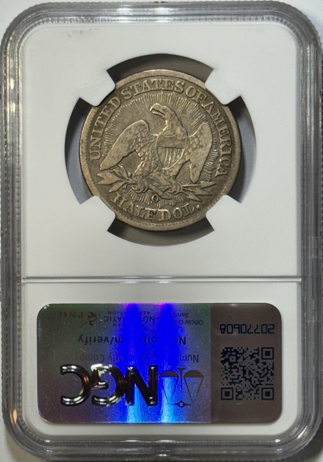 1853-O Seated Liberty Half Dollar 50C – Arrows & Rays – NGC VG8 – NEW ORLEANS