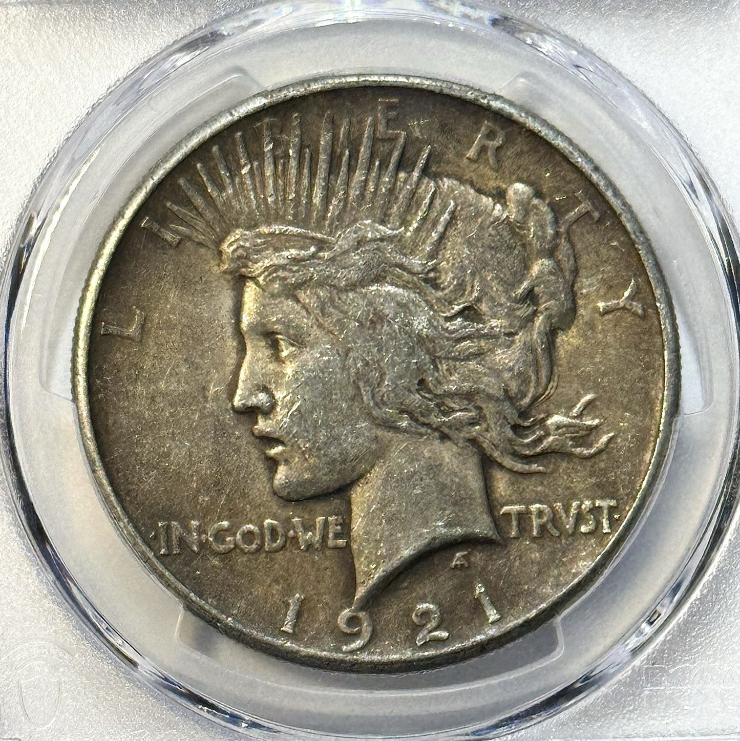 1921 Peace Dollar High Relief - PCGS AU50 Gold Shield - Key Date, Better Date