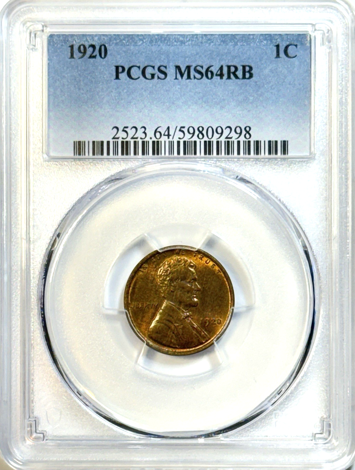 1920 Lincoln Wheat Cent - PCGS MS64 RB - Vibrant Red-Brown Gem Eye Appeal