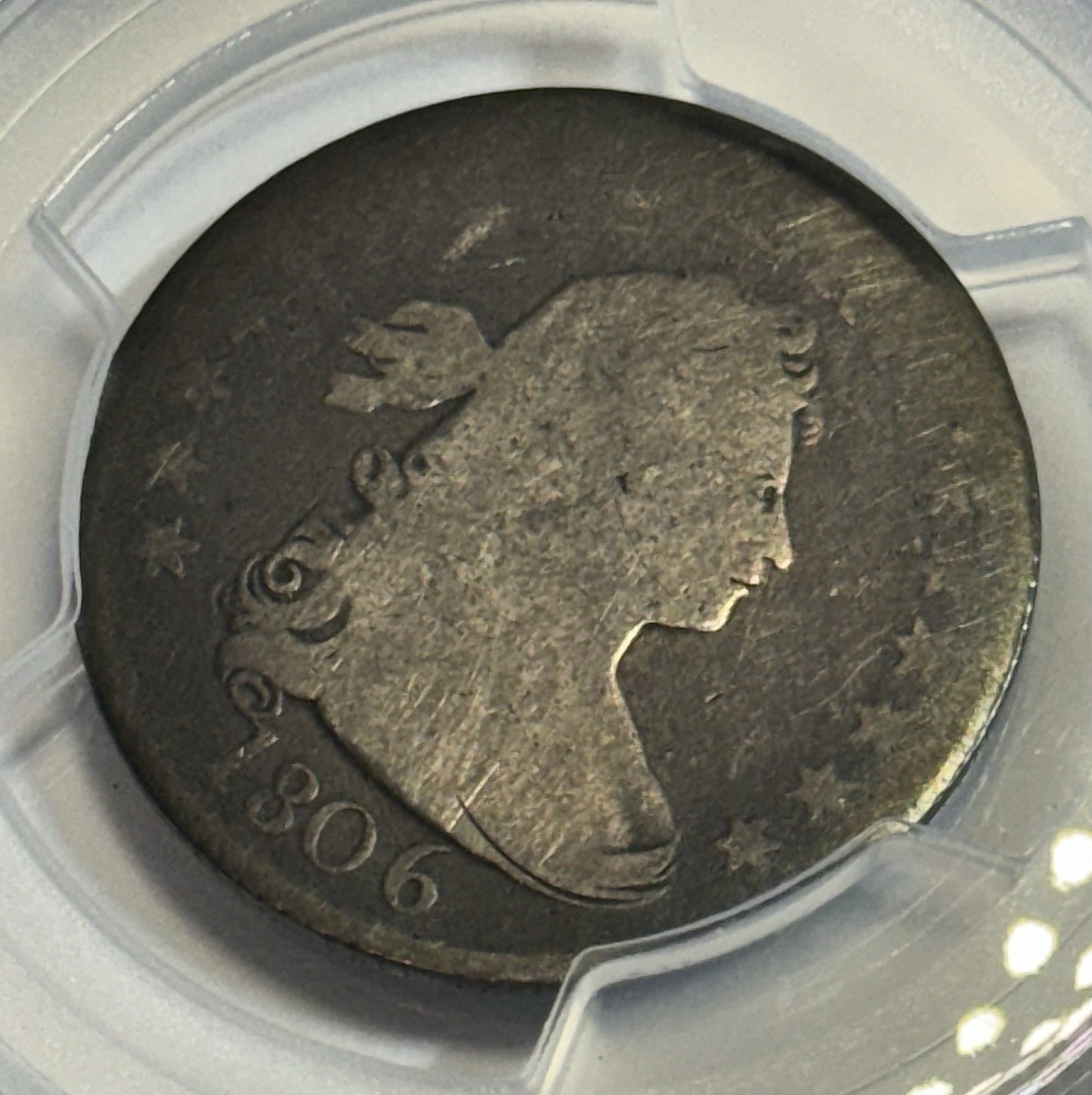 1806 Draped Bust Quarter – AG03 PCGS – Non-Overdate – Rare Early U.S. Silver!