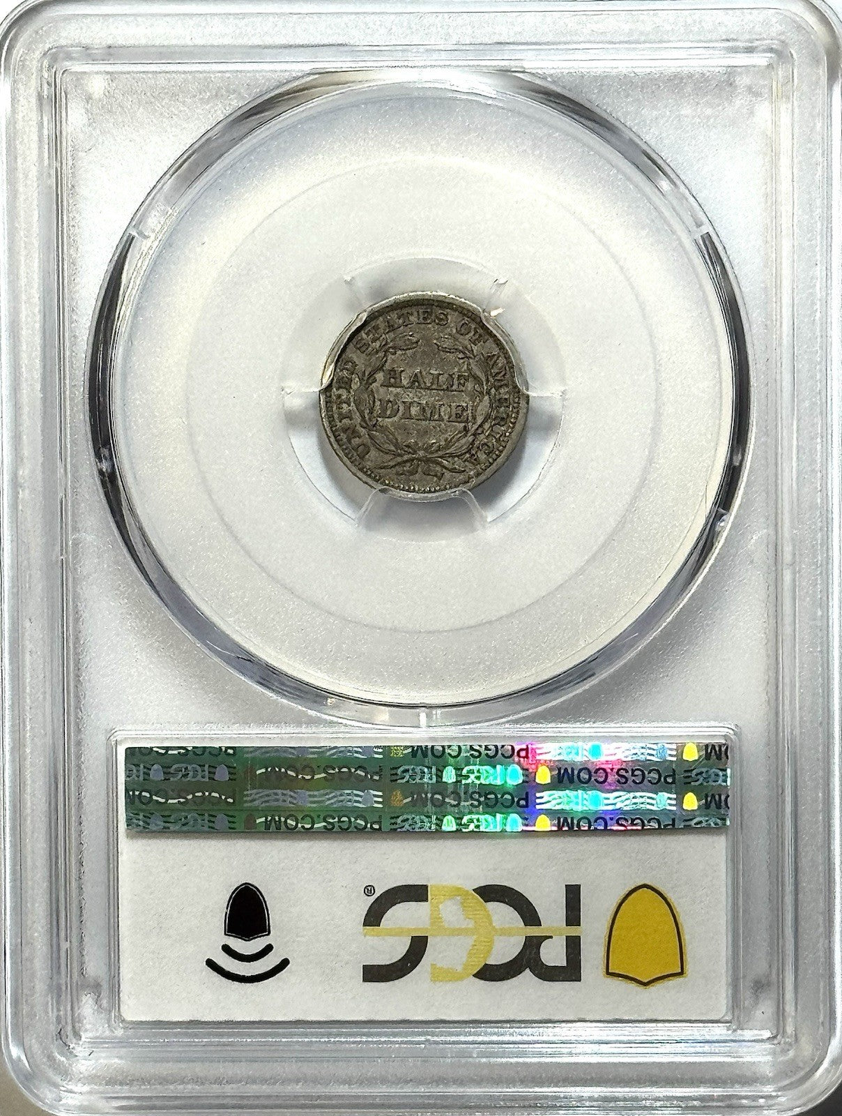1844 No Arrows Seated Liberty Half Dime - PCGS XF45 Gold Shield - FS-301 RPD