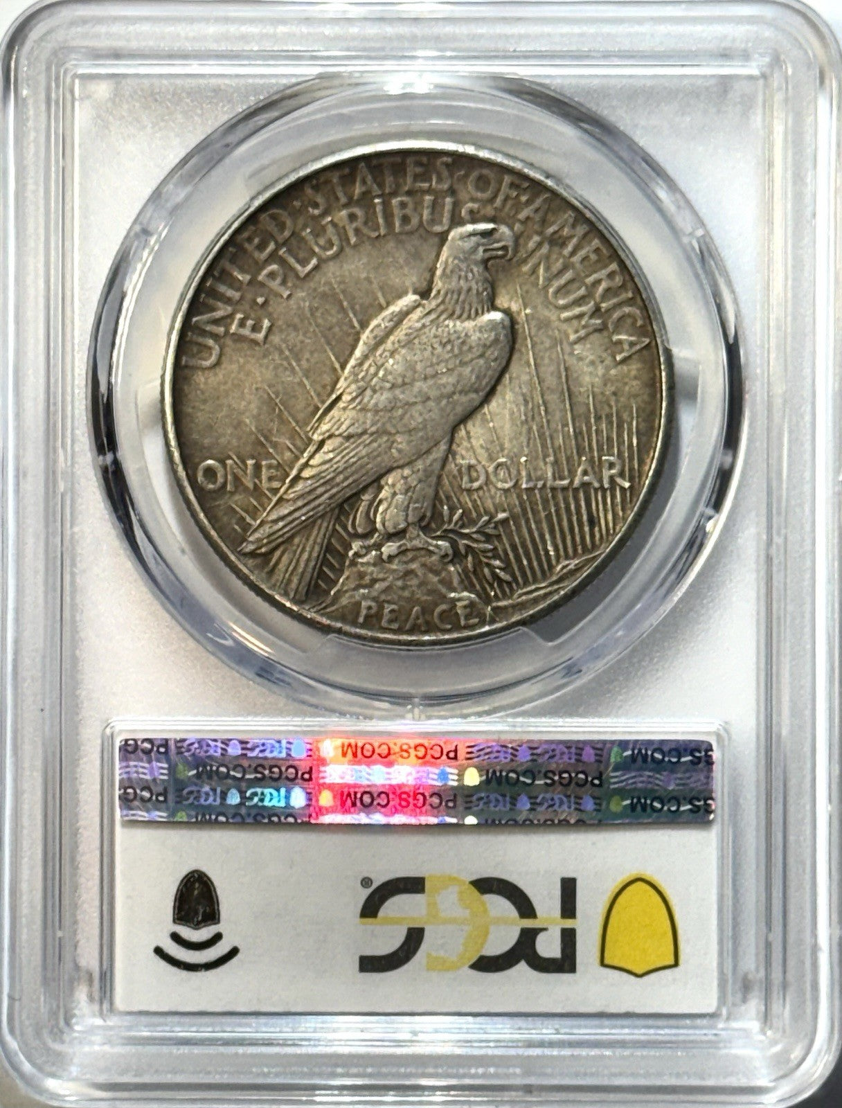 1921 Peace Dollar High Relief - PCGS AU50 Gold Shield - Key Date, Better Date