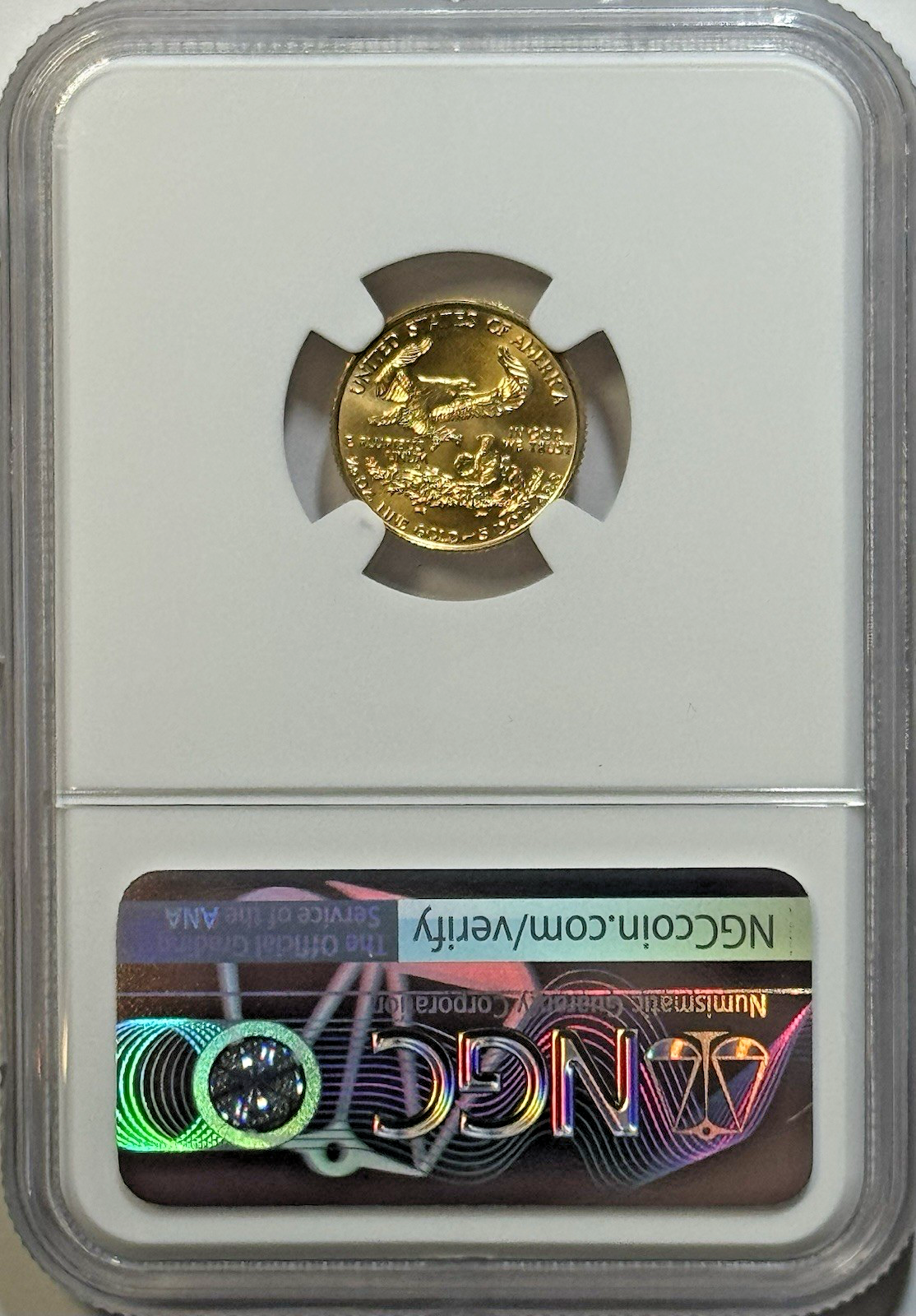 1998 $5 Gold Eagle – NGC MS69 – Choice Pre-2000 U.S. Bullion
