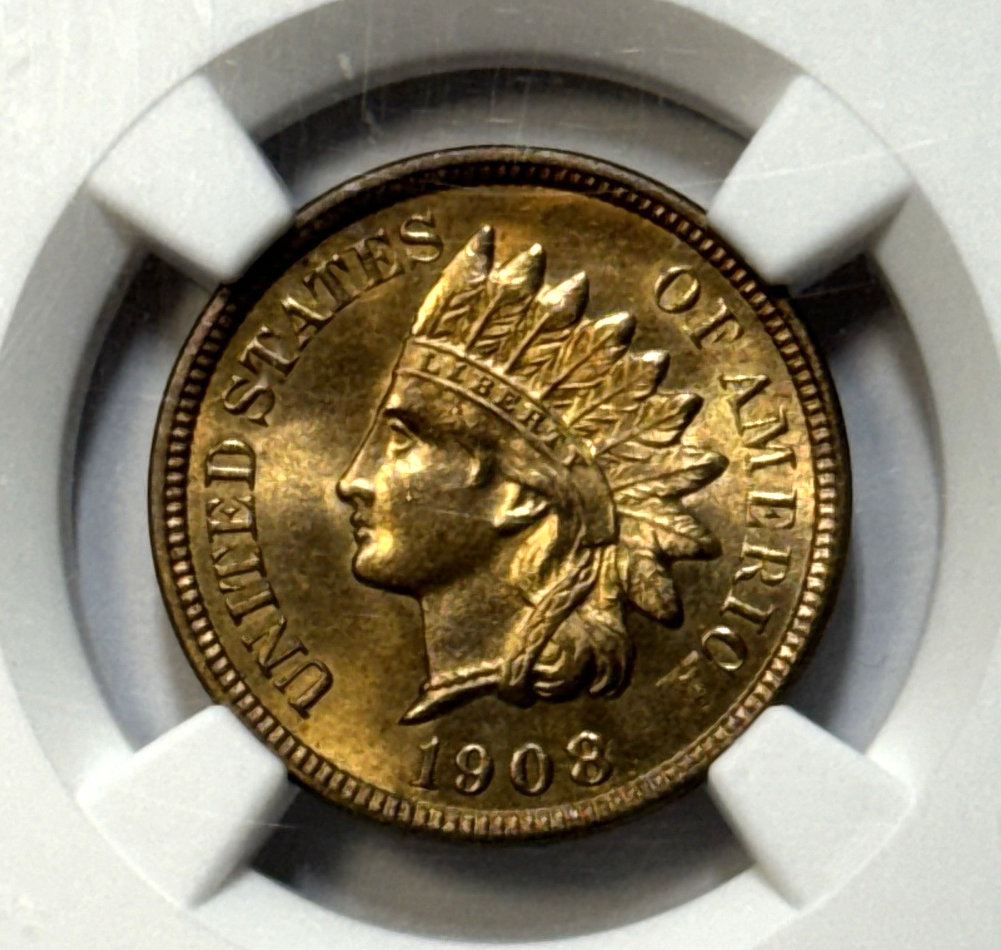 1908-S Indian Head Cent NGC MS66+ RD | San Francisco Mint | High-End Red