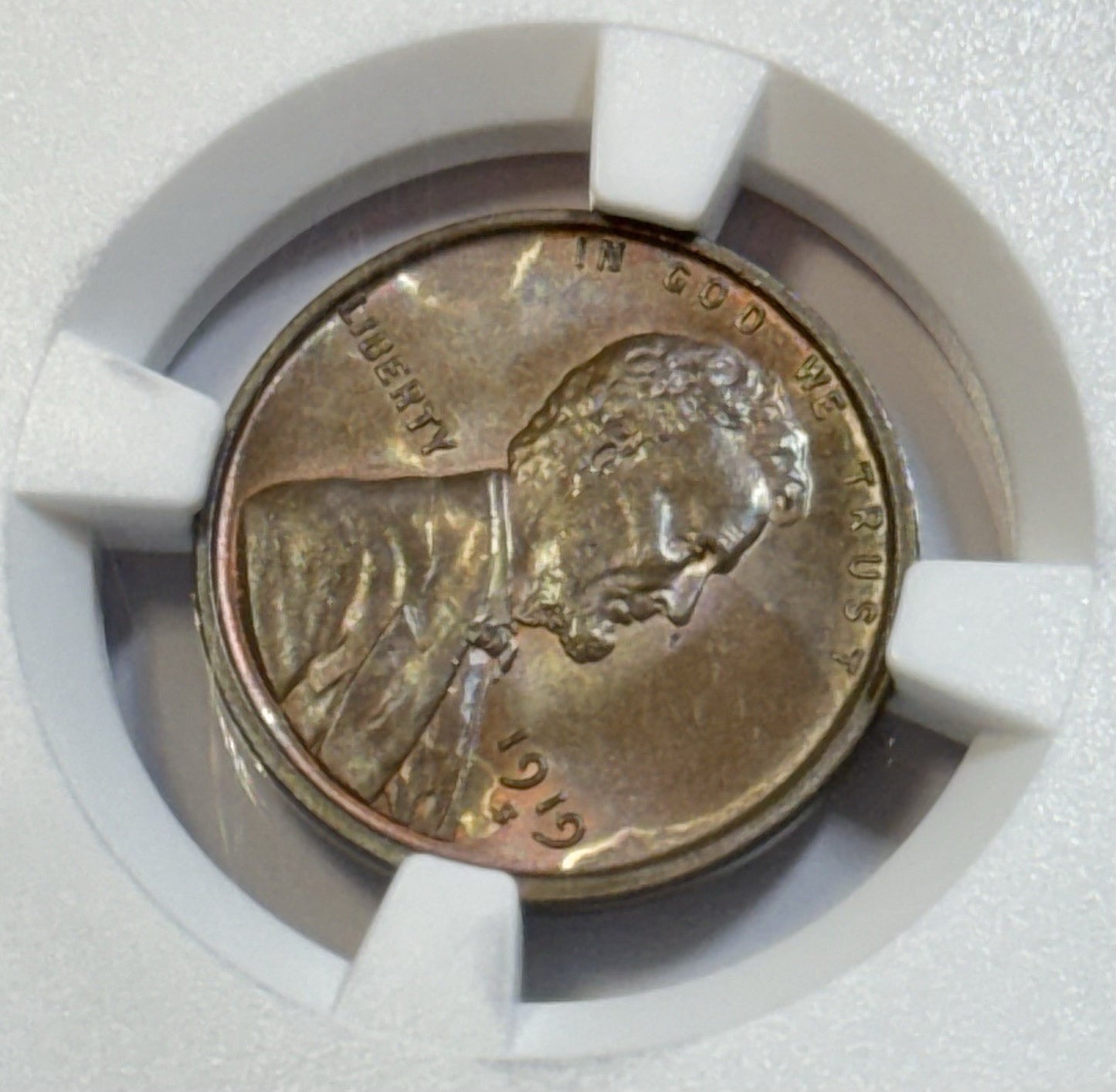 1919-S Lincoln Wheat Cent NGC MS64 BN | Gorgeous Toning | Premium Eye Appeall
